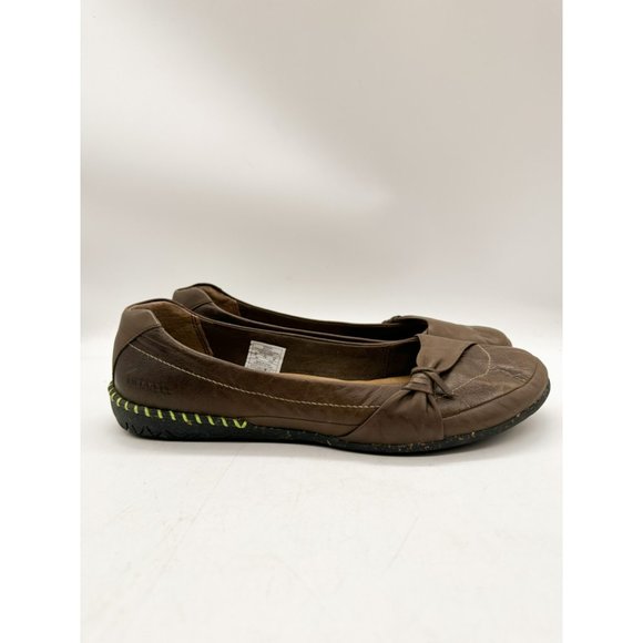 MERRELL Women's Whisper Flush Shoes Espresso Ballet Flats Leather 10 - Picture 3 of 10